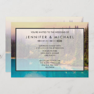 Landschaftliche Nördliche Landschaft Rustikale Hoc Einladung