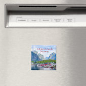 Landschaftliche norwegische Landschaft Lofoten Nor Magnet (In Situ (Geschirrspüler))