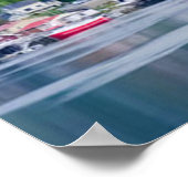 Landschaftliche norwegische Landschaft Lofoten Nor Poster (Ecke)