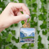 Landschaftliche norwegische Landschaft Lofoten Nor Schlüsselanhänger (Hand)