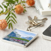 Landschaftliche norwegische Landschaft Lofoten Nor Schlüsselanhänger (Seite)