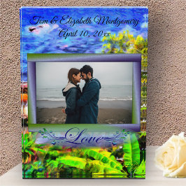 Landschaftliche Pfadansicht der Liebe 0819 Fotoblock