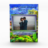 Landschaftliche Pfadansicht der Liebe 0819 Fotoblock (Vorderseite)