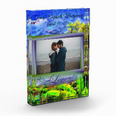 Landschaftliche Pfadansicht der Liebe 0819 Fotoblock (Links)