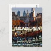 Landschaftliche Philadephia Postkarte (Vorne/Hinten)