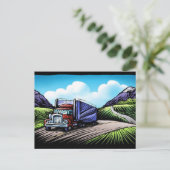 Landschaftliche Postkarte für Sattelschlepper (Stehend Vorderseite)