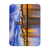 Landschaftliche Regensburger Flussansicht Magnet (Vertikal)