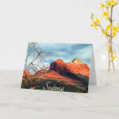 Landschaftliche Rote Felsen von Sedona Gedeckter E Karte (Gelbe Blume)