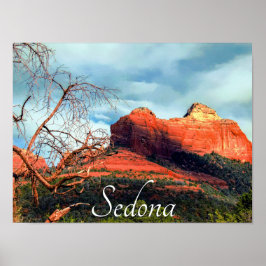 Landschaftliche Rote Felsen von Sedona Latte Tasse Poster