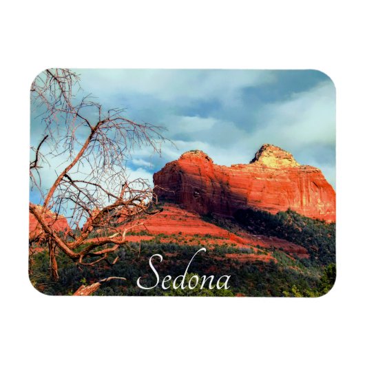 Landschaftliche Rote Felsen von Sedona Magnet (Horizontal)