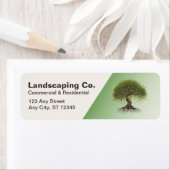 Landschaftliche Rücksendeadressen-Aufkleber (Insitu)