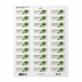 Landschaftliche Rücksendeadressen-Aufkleber (Vorne)