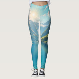 Landschaftliche Ruhe in Fjords Leggings