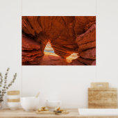 Landschaftliche Sandsteinhöhle Poster (Küche)