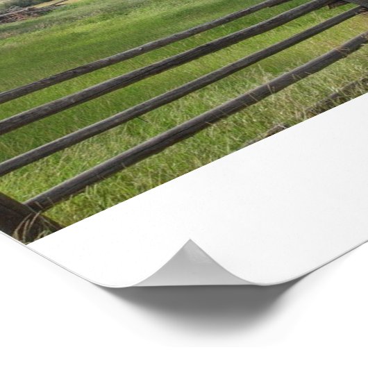 Landschaftliche Scheunen Poster (Ecke)