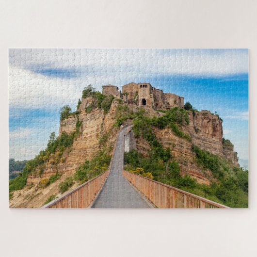 Landschaftliche Sicht auf Civita di Bagnoregio Jig Puzzle (Horizontal)