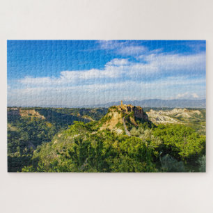 Landschaftliche Sicht auf Civita di Bagnoregio Jig Puzzle