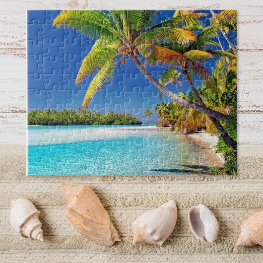 Landschaftliche Sicht auf Cook Island Beach | Trop Puzzle