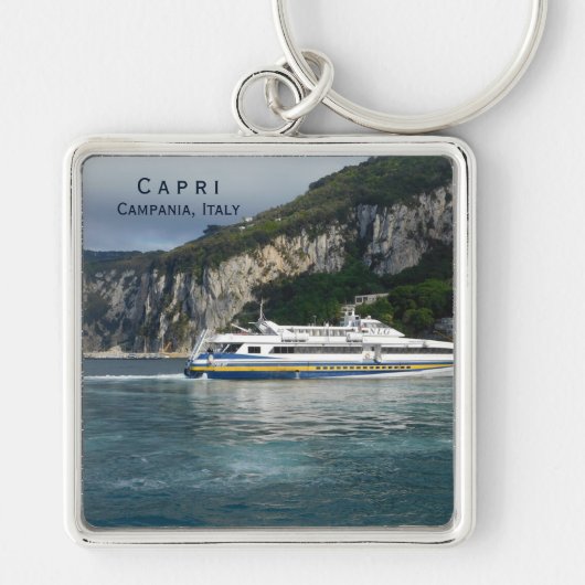 Landschaftliche Sicht auf das Fahrgastschiff Capri Schlüsselanhänger (Vorne)