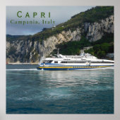 Landschaftliche Sicht auf das Fahrgastschiff in Ca Poster (Vorne)