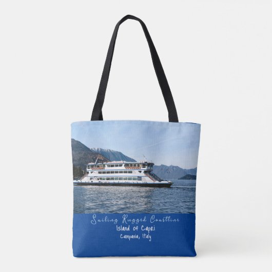 Landschaftliche Sicht auf das Fahrgastschiff in Ca Tasche (Rückseite)