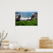 Landschaftliche Sicht auf das Hawaiianische Küsten Poster (Küche)