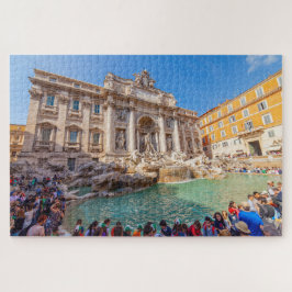 Landschaftliche Sicht auf den Brunnen Trevi, Rom,  Puzzle