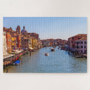 Landschaftliche Sicht auf den Canal Grande, Venedi Puzzle
