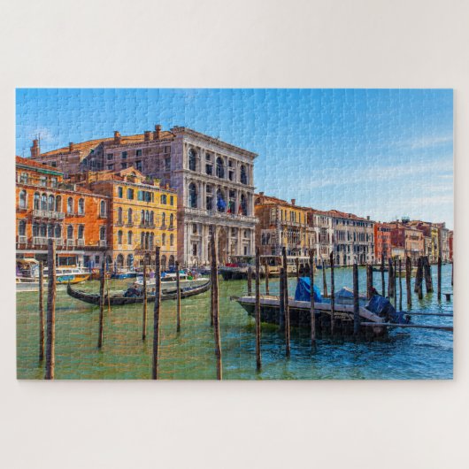 Landschaftliche Sicht auf den Canal Grande, Venedi Puzzle (Horizontal)