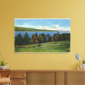 Landschaftliche Sicht auf den Cobbosseeconte Leinwanddruck (Insitu (Wohnzimmer))