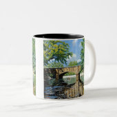 Landschaftliche Sicht auf den Forellenflug von Mis Zweifarbige Tasse (VorderseiteRechts)