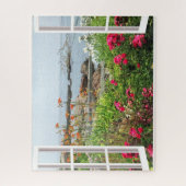 LANDSCHAFTLICHE SICHT AUF DEN GARTEN UND DIE SEE PUZZLE (Vertikal)