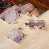 Landschaftliche Sicht auf den Kanal und die Brücke Puzzle (Seite)