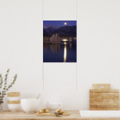 Landschaftliche Sicht auf den Mono See außerhalb v Poster (Küche)