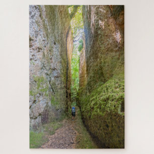 Landschaftliche Sicht auf den Pfad "Vie Cave", Tos Puzzle