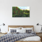 Landschaftliche Sicht auf den Schattensee und Indi Leinwanddruck (Insitu (Schlafzimmer))