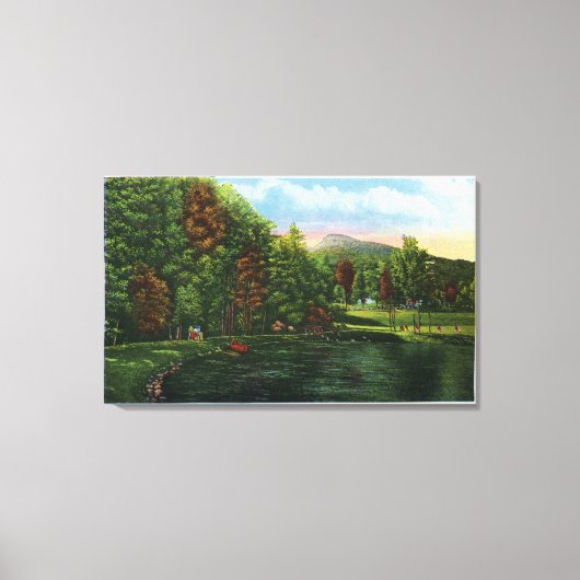 Landschaftliche Sicht auf den Schattensee und Indi Leinwanddruck (Vorderseite)