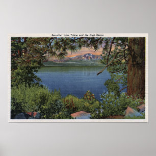 Landschaftliche Sicht auf den See Poster