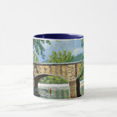 Landschaftliche Sicht auf den Trout Stream Angling Tasse (Zentrum)