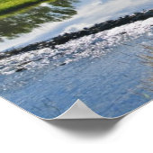 Landschaftliche Sicht auf die Berge Poster (Ecke)