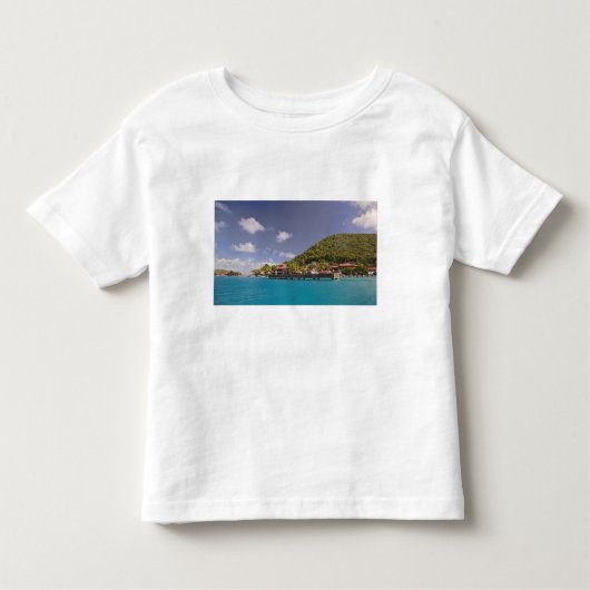Landschaftliche Sicht auf die Bitter End Yacht Clu Kleinkind T-shirt (Vorderseite)