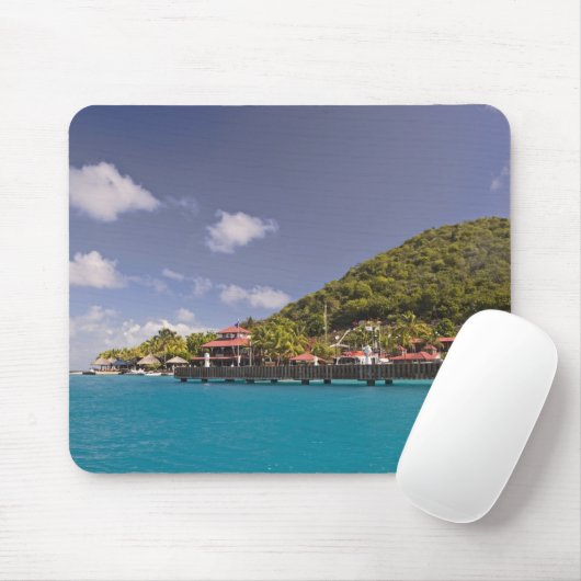 Landschaftliche Sicht auf die Bitter End Yacht Clu Mousepad (Mit Mouse)