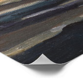 Landschaftliche Sicht auf die Boote im Acadia Nati Poster (Ecke)