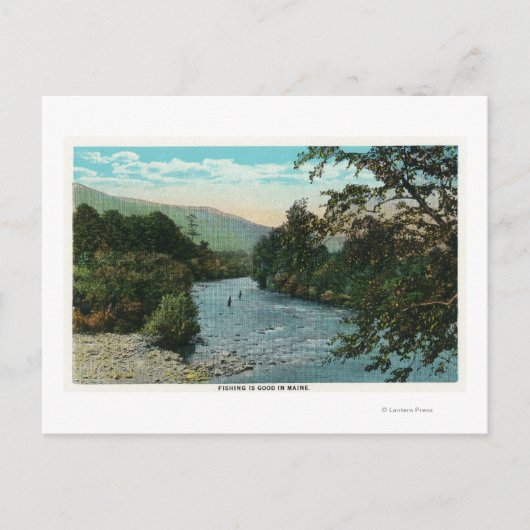 Landschaftliche Sicht auf die gute Fischerei Postkarte (Vorderseite)