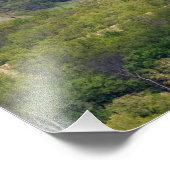 Landschaftliche Sicht auf die landwirtschaftliche  Fotodruck (Ecke)