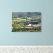 Landschaftliche Sicht auf die landwirtschaftliche Leinwanddruck (Insitu (Holzboden))