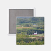 Landschaftliche Sicht auf die landwirtschaftliche  Magnet (Vorderseite/Rückseite)