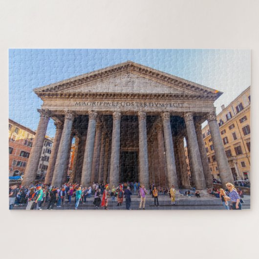 Landschaftliche Sicht auf die Pantheon-Fassade, Ro Puzzle (Horizontal)