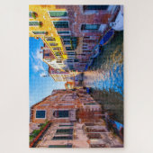 Landschaftliche Sicht auf einen Kanal in Venedig, Puzzle (Vertikal)