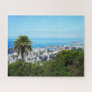 Landschaftliche Sicht auf Honolulu Hawaii Jigsaw P Puzzle